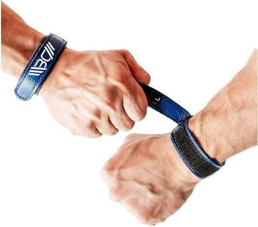 WARM BODY COLD MIND Leather Wrist Wraps for Weightlifting, Powerlifting, Gym – Heavy Duty Wrist Straps for Strength Training, for Men & Women