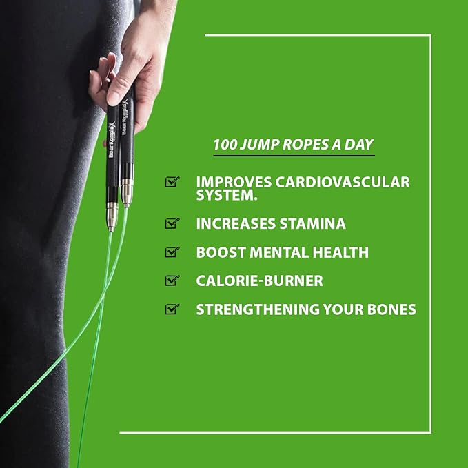 Bear KompleX Speed Jump Rope - Adjustable Tangle-Free Skipping Rope, Lightweight Handles, Smooth 360° Swivel Bearings, 2 Steel Cables, Free Carrying Case