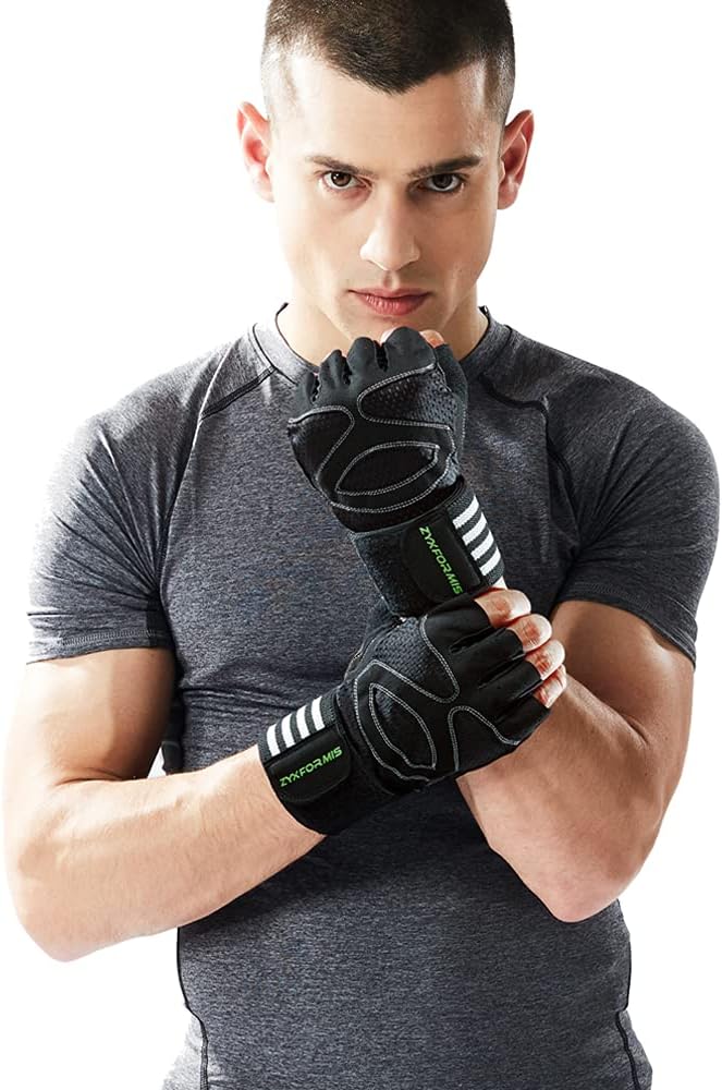 Workout Gloves for Men and Women, Breathable Lightweight Weight Lifting Gloves with Wrist Wrap Support, Excellent Grip Full Palm Protection for Weightlifting Fitness Training Climbing Gym