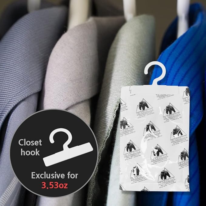 BEARHUNT Moisture Absorber Deodorant - Shoes, Closet, Camping Tent, Car etc.(3 types)