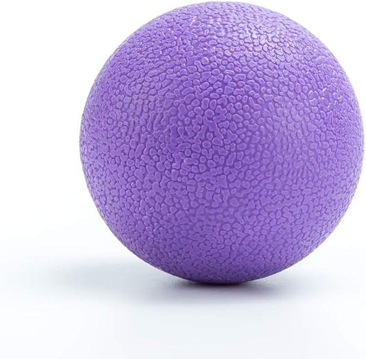 Yoga Massage Ball - Best Trigger Point Ball for Myofascial and Fascia Release, Foot and Back Massage, Trigger Point Therapy (Purple)