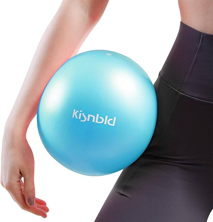Small Exercise Ball, 9 Inch Mini Pilates Ball, Anti Burst and Slip Resistant Mini Yoga Ball for Stability, Fitness, Physical Therapy, Stretching & Core Strength Workout at Home Gym & Office