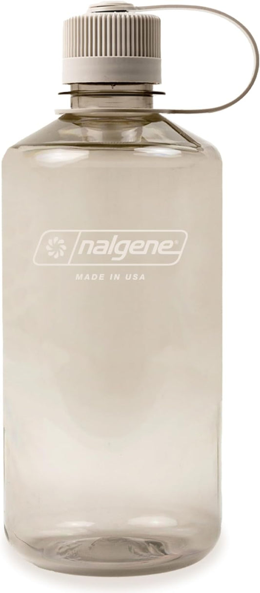 Nalgene Leak Proof Tritan BPA-Free Water Bottle - 32 oz Narrow Mouth - Made in the USA for Outdoor Use & Daily Hydration (Cotton)