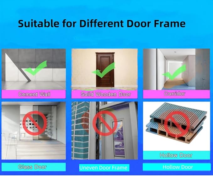 Pull Up Bar for Doorway - Adjustable No Screws Chin Up Bar for Home Gym, 440 LBS Max Load, with Level Meter & Anti-Slip Design for Strength Training