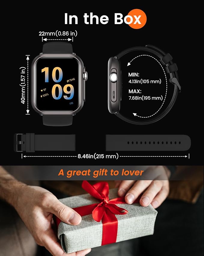 Smart Watches for Women Reloj Mujer: Smartwatch with 30Day Battery Life SpO2 Sleep Heart Rate Monitor, Bluetooth Calls, 120 Sport Modes IP68 Waterproof Fitness Tracker watch for Android iPhone 2Bands