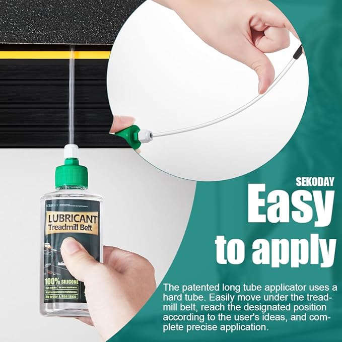 Silicone Treadnmill Belt Lubricants/Lubes, High Temperature Resistant and Stable Lubricant,with Hard Application Tubes and Precision Screw Caps for Easy Use