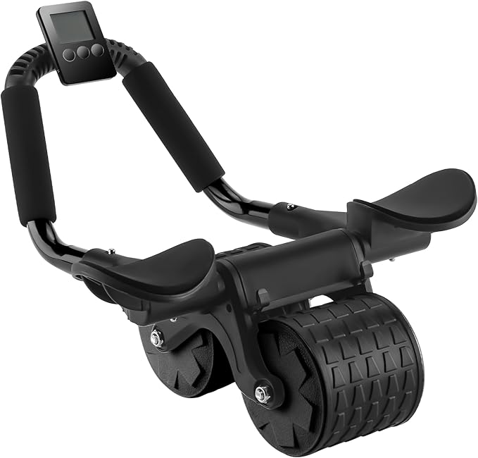 Uota Elbow Support Automatic Rebound Abdominal Wheel,Ab Roller for Abdominal Exercise Machine,Abs Workout Equipment,Dolly Core Strengthening Trainer Fitness Belly Training