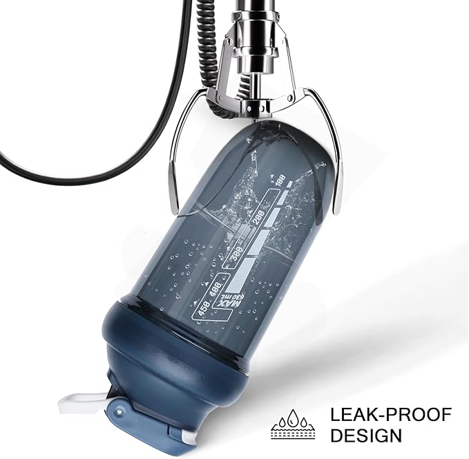 20 oz protein shaker bottle, TRITAN Plastic, BPA/BPS Free Whey Protein Drink Cups for Pre-Workout and Gym, Blender Shaker for Blending Protein Shakes, Overnight Oats and Smoothies(blue)