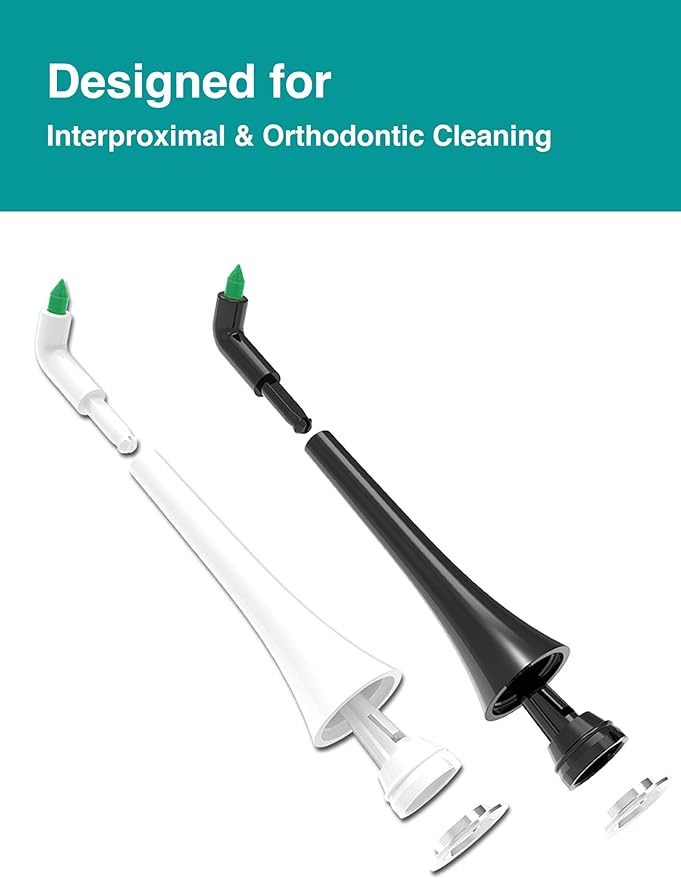 Interdental Cleaning Replacement Toothbrush Heads for Philips Sonicare Click-on System - 2-Pack | Braces Brush Heads with Dupont Bristles | Interproximal & Orthodontic Clean (White, One Size)