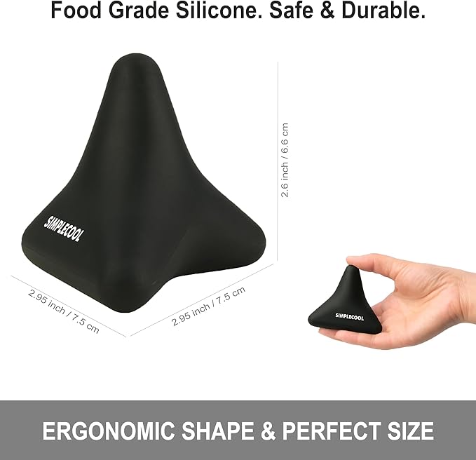 Trigger Point Massage Tool. Massager Ball for Deep Tissue Myofascial Release Physical Therapy Foot Plantar Fasciitis Pain Relief Muscle Knot Psoas Hip Flexor Iliacus Release. 3Γ2.6 in (Black)