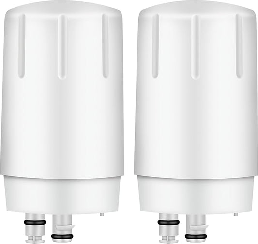 Sink Filter Replacement for Brita Faucet filter, Fits All Brita 36311 On Tap Water Filtration System, BPA-Free, Reduces Lead, Fits 36311, FR-200, FF-100 Sink Faucet Filter, White, 2 Packs SETFEEL
