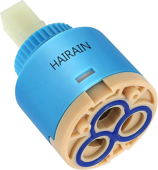 Faucet Cartridge Replacement Diameter 35mm Double Sealing with 90 Degree Rotation Ceramic Cartridge Valve Suitable for Single Handle Kitchen Basin Shower Faucet Replacement Parts (35mm)