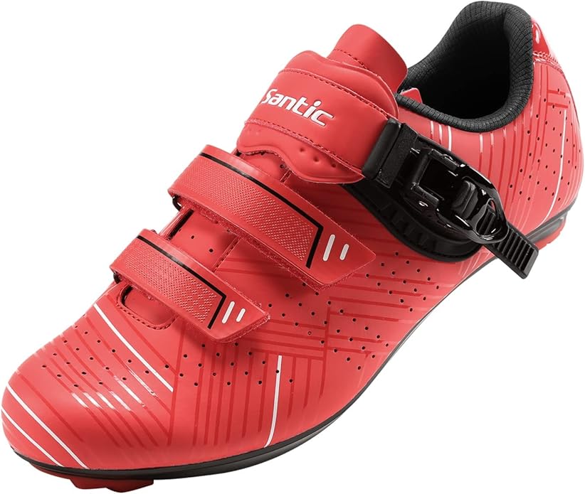 Santic Men's Cycling Shoes Road Cycling Riding Shoes Road Bike Shoes with Buckle- Roadway New