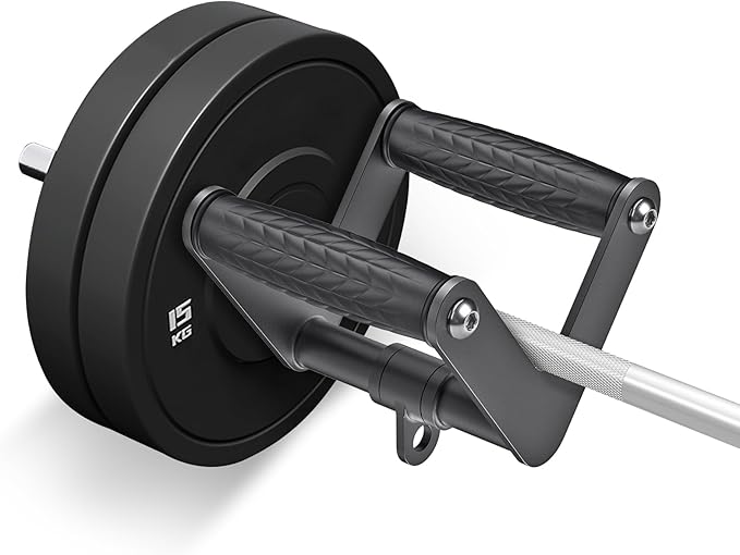 Kipika Heavy Duty Double D Handle, V Bar Cable Attachment, Row Attachment for Cable Machine, Non-Slip and Comfortable, Solid Aluminum Alloy Grip, Cable Machine Accessories for Home Gym…