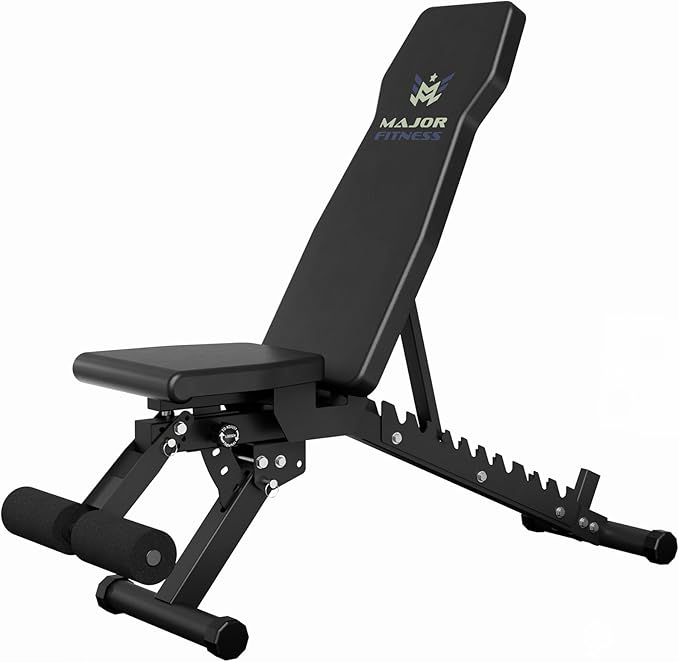 MAJOR FITNESS Weight Bench, Adjustable Workout Bench for Strength Training, Bench Press, and Full-Body Workouts for Home Garage Gym