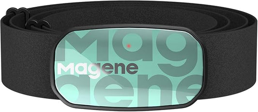 Magene H603 Chest Strap Heart Rate Monitor, ANT+ and Bluetooth Compatible with Fully Adjustable Strap, iPhone & Android Compatible