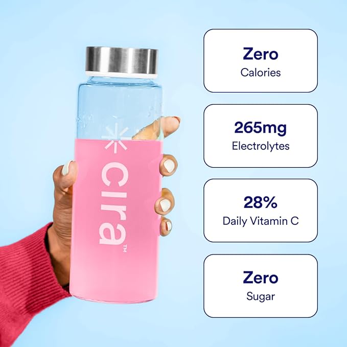 Cira Hydration Powder (45 Servings) - Electrolyte Drink Mix with Himalayan Salt for Dehydration Relief and Recovery - Watermelon Sugar