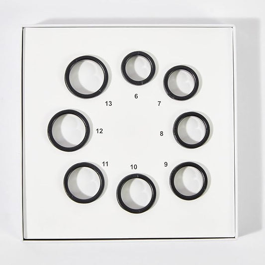 Smart Health Ring for Women Men, Fitness Tracker Ring with Heart Rate, Blood Oxygen, Sleep Tracker, Step Tracker, No Subscription Fee, IP68 Waterproof Smart Ring for iPhone & Android (Sizing Kit Only)