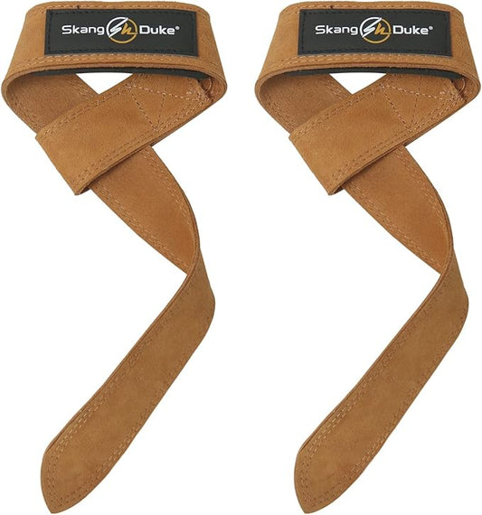 SKDK Cotton Hard Pull Wrist Lifting Straps Grips Band-Deadlift Straps with Neoprene Cushioned Wrist Padded and Anti-Skid Silicone - for Weightlifting, Bodybuilding, Xfit, Strength Training