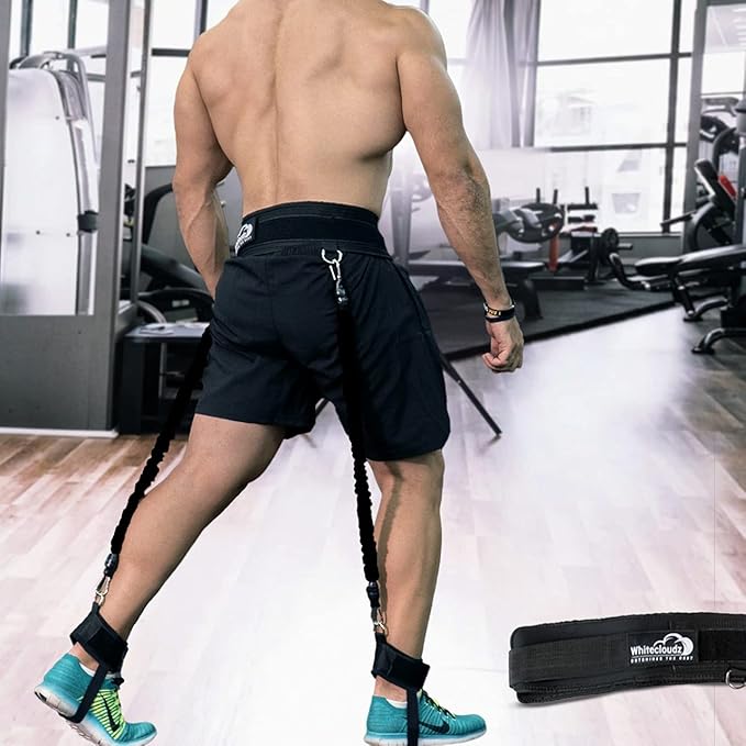 WHITECLOUDZ Vertical Jump Trainer, Professional Leg Strength Resistance Bands for Vertical Jump Training, Premium Jumping Trainer, Volleyball Trainer & Basketball Trainer