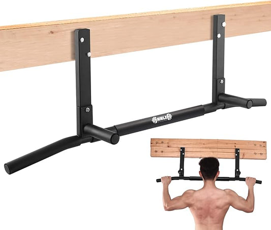 Joist Mounted Pull Up Bar, Ceiling Mount Chin Up Bar for Home Gym, Beam, Rafter, Easy installation, 42" Wide Bar