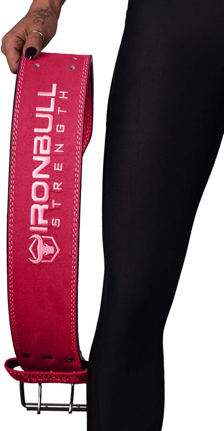 Powerlifting Belt - IPF Approved – Weight Lifting Belt 10mm - Prong Weightlifting Belt for Squats, Deadlift, and Bench Press – Lifting Belt Leather 4in for Men and Women – Back Brace for Gym, Workout, Strength Training, Strongmen & Power Lift