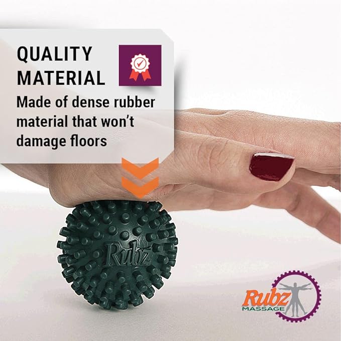 Due North Foot Rubz Hand & Back Massage Ball - Relieve Pain from Plantar Fasciitis, Tight Muscles & Sore Feet - Massage Tool