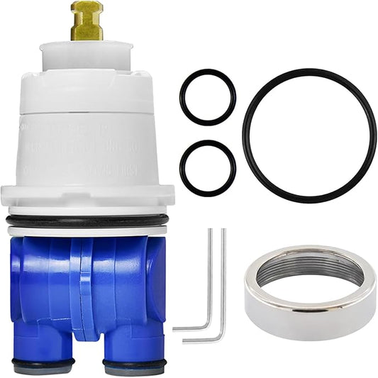 RP19804 Shower Cartridge Compatible with Delta 1300/1400 Series, Shower Faucet Parts Replacement Pressure Balance Cartridge for Delta Monitor Valves 1993-2007(Include RP22734 Bonnet Nut)
