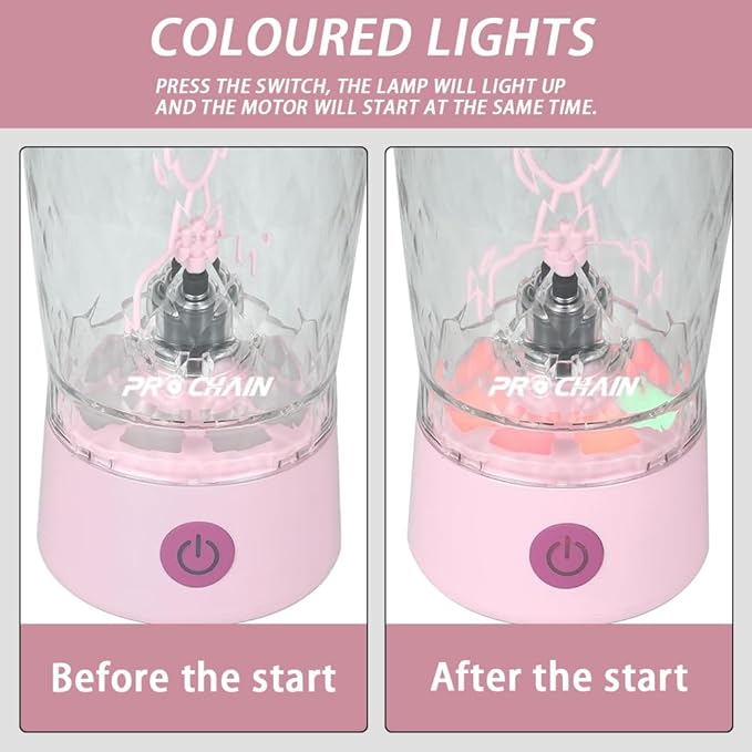 Electric Protein Shaker Bottle, USB Rechargeable Mixing Cup, Water Drink Mixer Portable Bottles for Gym Sport, BPA-Free Tritan, 22oz