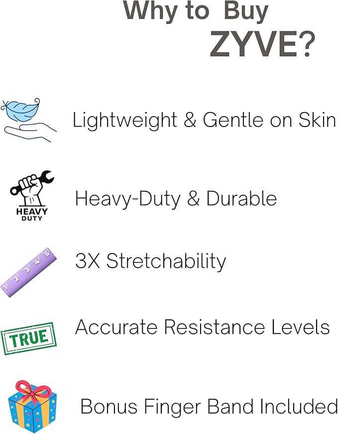 Resistance Bands Set for Women & Men –12" Heavy Duty Natural Rubber Exercise Loop Bands for Legs, Glutes, Strength Training, Stretching, Physical Therapy, Home Workouts-Pack of 5 with Carry Pouch