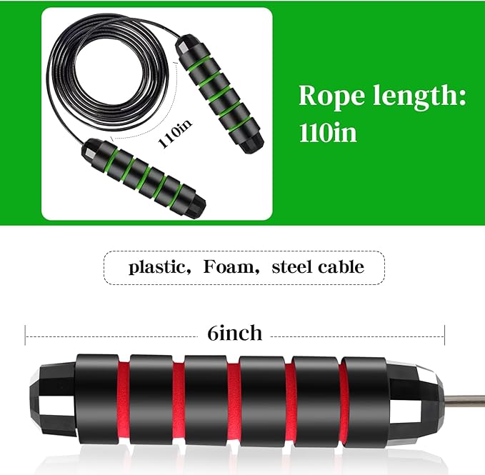 24 Pack Jump Ropes, Tangle-Free Speed Jumping Ropes with Foam Handles for Women Men Kids, Adjustable Skipping Ropes for Fitness Workout Slim Body