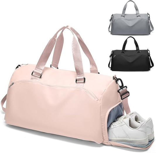 Gym Bag Womens,Travel Duffel Carry on Bag Sport Tote Bag Weekend Overnight Bag