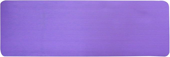 BalanceFrom 1-Inch Thick High-Density Exercise Yoga Mat, Non-Slip Workout Mat with Carry Strap for Men & Women, Ideal for Pilates, Stretching & Floor Exercises at Home or Gym, Multiple Color