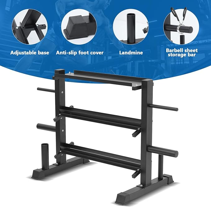 Adjustable Dumbbell Rack, Dumbbell Set with Storage Rack for Kettlebells, Weight Organizer Stand, Weight Rack, Kettlebell Rack