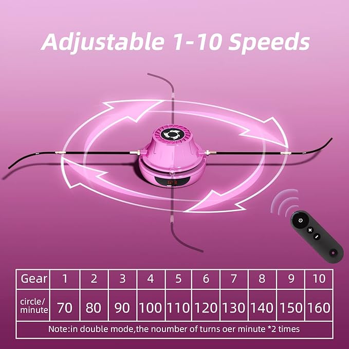 Smart Jump Rope Machine Electronic Skipping Ropes 1-10 Speed Level Adjustment Multiplayer Jumping Rope Groups Rope Skipping LED Display Counter Workout for Women/Men/Kids