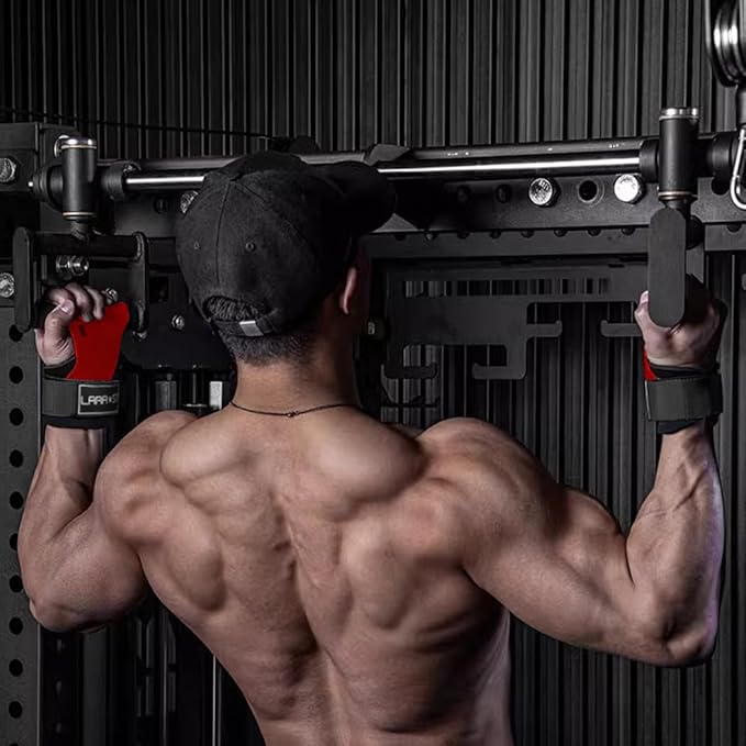 LARA STAR Weight Lifting Wrist Straps for Maximum Grip Support,Lifting Strap for Weightlifting, Gym Grips Hook for Deadlifts, Powerlifting, Heavy Shrug Women/Men