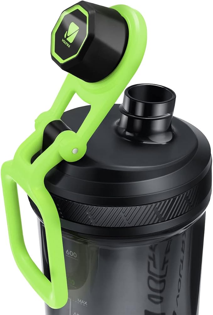 VOLTRX Shaker Bottle, Gallium USB C Rechargeable Electric Protein Mixer, Shaker Cups for Protein and Meal Replacement Shakes, BPA Free, Made with Tritan, 24oz