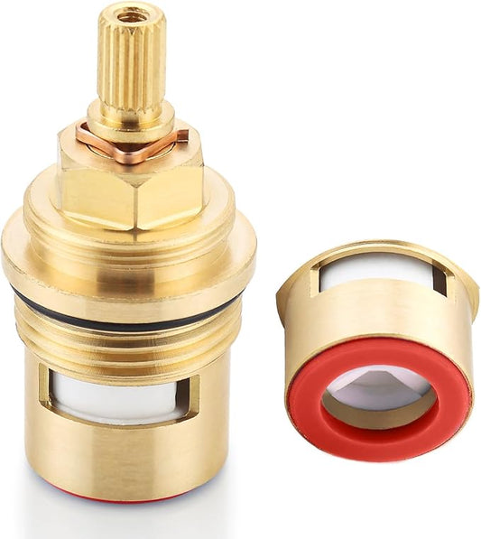 Faucet Cartridge Replacement for Kohler 1000188, Used in Deck Faucets with 3/4 inch Valves, Hot Ceramic Valve Faucet Replacement Parts (Hot 1000188)