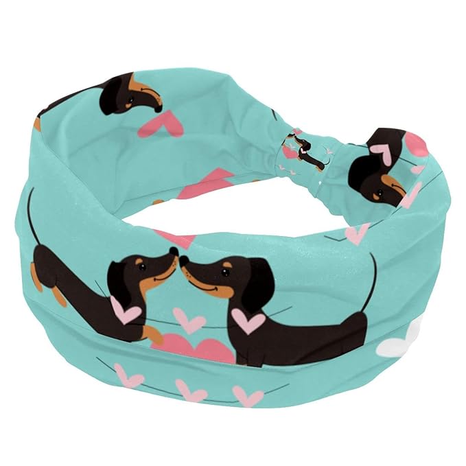 Love Dog Headbands for Women, Fashionable Sports Hairbands for Women