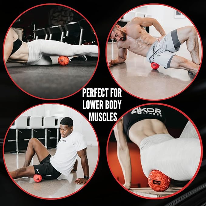 4KOR Massage Balls for Trigger Point Therapy - Myofascial Release Ball - Muscle Relief for Back, Neck, Shoulder, Foot Pain - Fitness Massage Balls for Mobility - Deep Tissue Release Ball