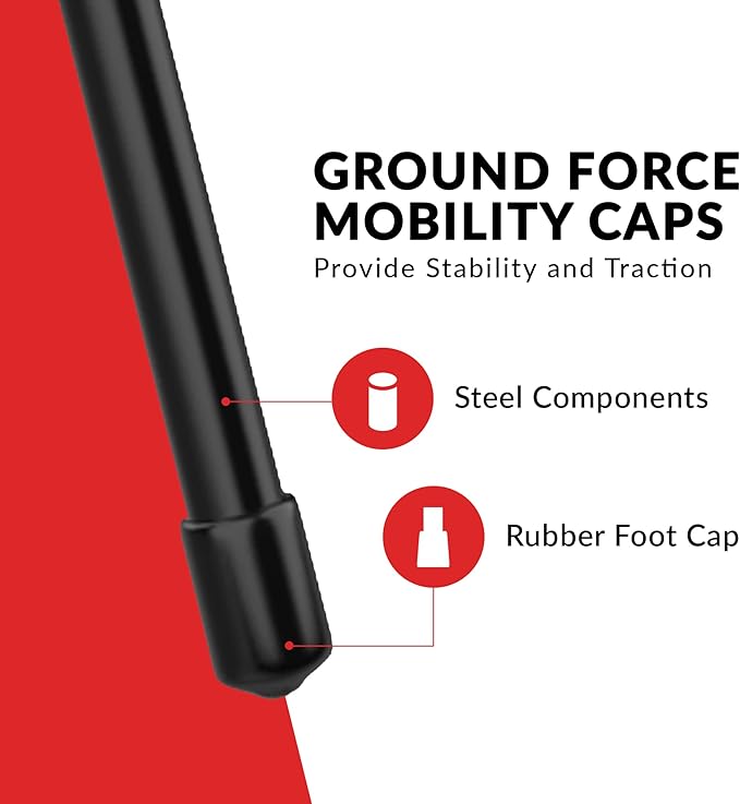 Rubberbanditz Parallette, Parallel Bars & Dip Station | At Home Gym Workout Equipment, L-Sit Bars & Calisthenics Equipment for Home. Perfect for Push Ups, Dips, Handstands & Gymnastics.