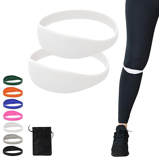 COOLSET Patella Band Knee Strap - 2 Pack Patellar Tendon Support Strap for Knee Pain Relief - Non-Slip Knee Brace for Jumper’s Knee, Tendonitis, Basketball, Running - Men, Women, Youth w/ Travel Bag (White)