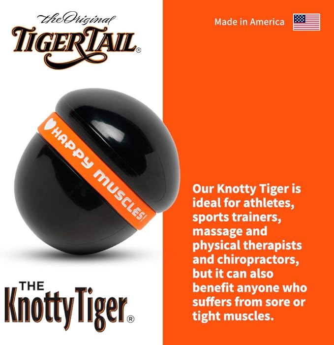 Tiger Tail Knotty Tiger Knot Buster Massage Ball Tool Delivers Elbow Deep Pressure Relieving Hands Fingers Thumbs from Fatigue