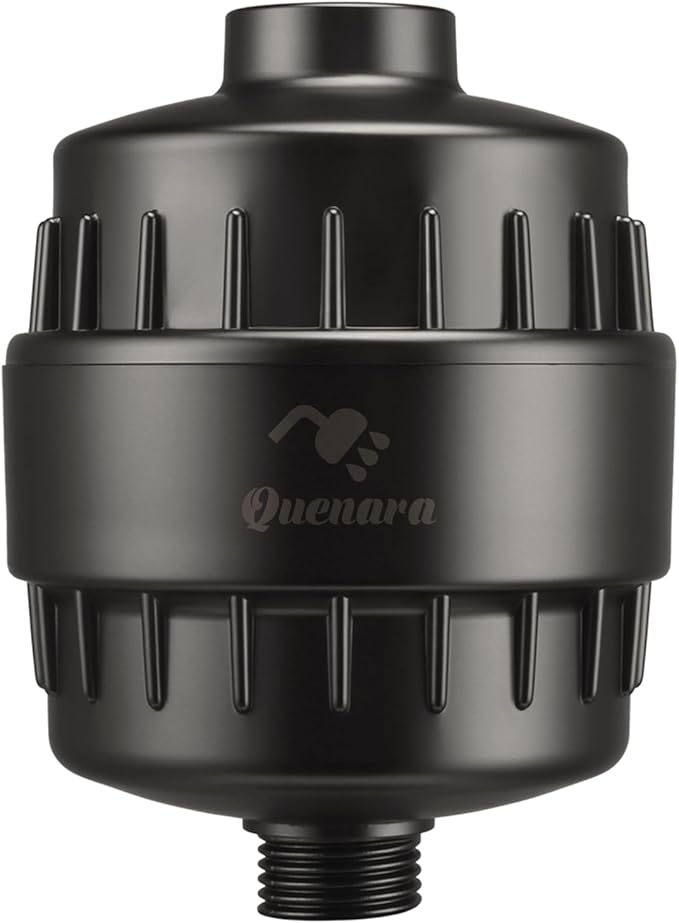 Shower Filter, 20-Stage Showerhead Filters, High Output Shower Head Filter for Hard Water, Water Softener Reduces Dry Skin, Dandruff, Eczema and Improves Skin, Hair and Nails, Black