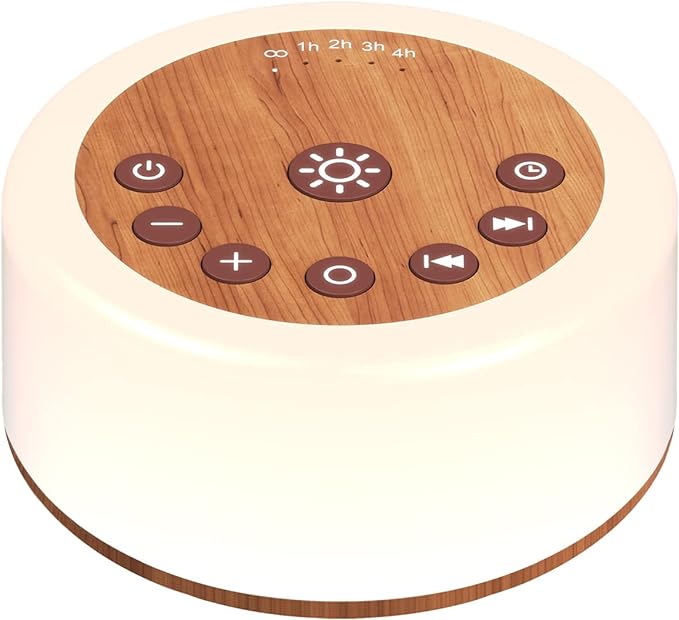ColourNoise Sound Machine White Noise Machine 12 Colors Night Lights Brown Noise Machine with 30 Soothing Sounds Sleep Sound Machine with 5 Timers Portable for Home Travel and Office