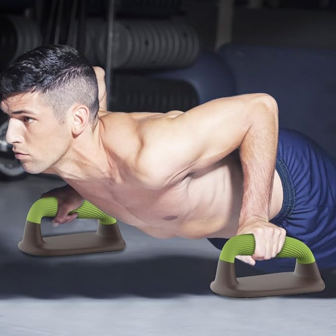 Push Up Bars – Ergonomic Pushup Handles for Floor Strength Training, Non-Slip Push-Up Stands with Soft Grip, Pushups Bars for Home Gym Workout