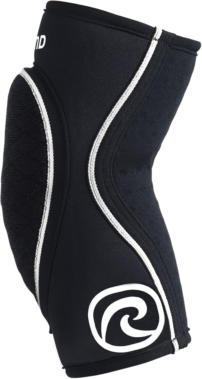 Rehband Elbow Support & Protector for Men & Women Black, 5mm Neoprene Elbow Protection for Volleyball & Handball & Indoor Sports