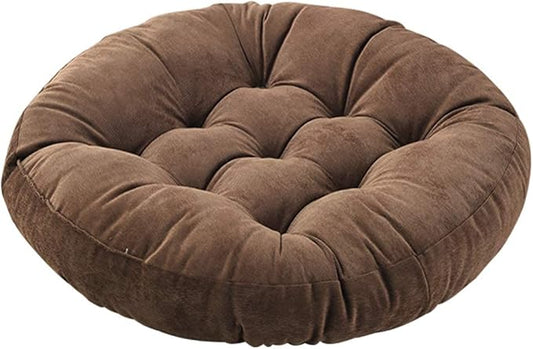 Tiita Indoor/Outdoor Floor Pillows Cushion 22"x22" Round Seat Cushions for Patio Garden, Meditation Cushion for Yoga Living Room Sofa Balcony, Coffee