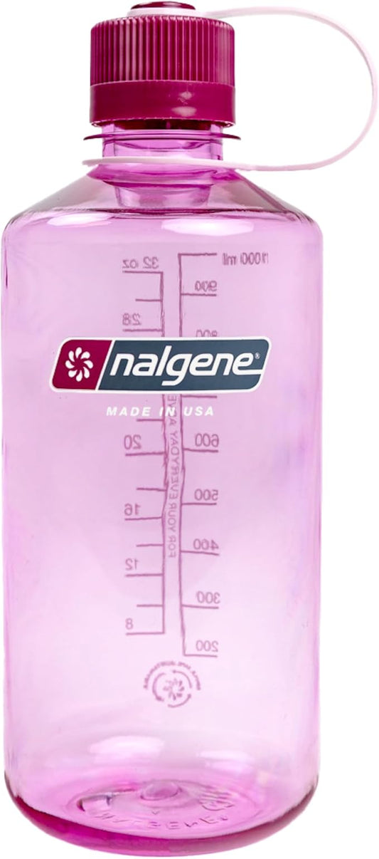 Nalgene Leak Proof Tritan BPA-Free Water Bottle - 32 oz Narrow Mouth - Made in the USA for Outdoor Use & Daily Hydration (Cosmo)