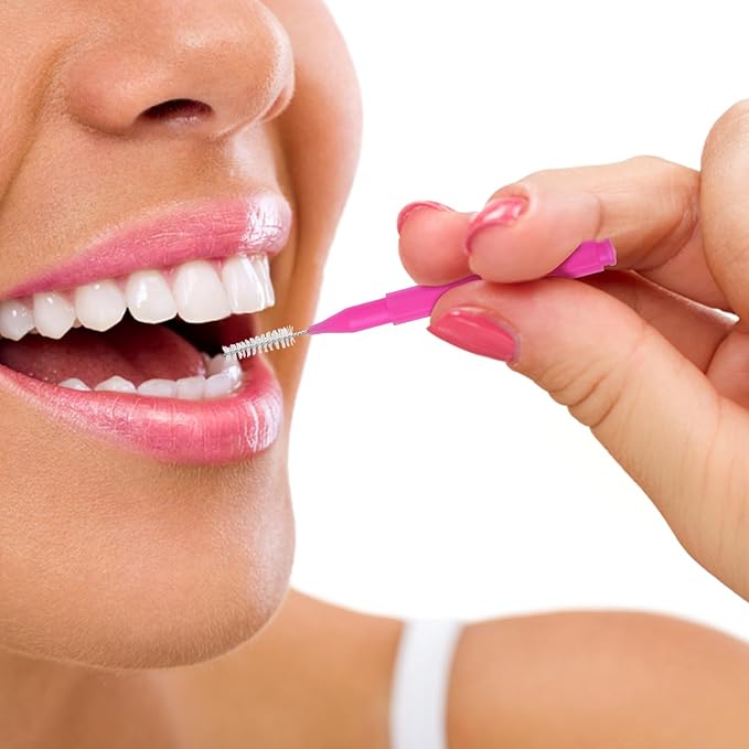 100PCS Braces Brushes Interdental Brushes Braces Flossers Braces Brush for Cleaner Toothpick Dental Flossing Head Oral Flosser Dental Picks for Teeth Cleaning(10 Colors)